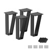 Oprika 5 inch Triangle-Shape Metal Furniture Legs (4pcs) Heavy Duty