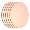 MECCANIXITY 5 Pcs Round Copper Plate, 100mm (3.94") Dia Pure