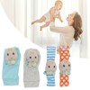 4pcs Baby Rattle Socks Cute Octopus Shape Soft Light Adjustable