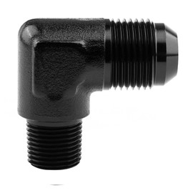 EVIL ENERGY 8AN to 3/8" NPT Male 90 Degree Fitting Adapter Aluminum