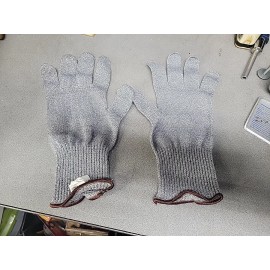 Ansell 74-048 Cut Resistant Gloves, A6 Cut Level, Uncoated, Size 9 - Large, 1 Pr