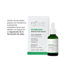 Reve Dermatologique | Oxidermic Blemish Hydra Serum - Suero Anti imperfecciones – Hidratante para pieles grasas – 30 ml.