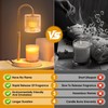 Candle Warmer Lamp with Timer: Modern Style Adjustable Height Candle