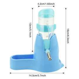 Botella de Agua Colgante 3 en 1 para Hámster con Base Enano Ratón Erizo Todo Tipo Clima Hámsters Dispensador Automático del Alimentador Alimento Pequeños Animales Conejo Indias la Rata Enana Jerbo