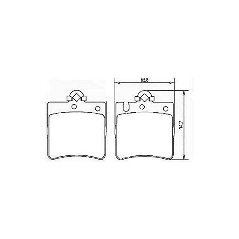 Jurid 571988J Brake Pad Set, disc brake pad set (4