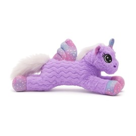 Landahl & Baumann - Unicorn Cuddly Toy with Wings and Glitter 30 cm - Soft Plush Toy for Babies & Children - Washable Toy - Stuffed Toy for Cuddling and Playing - Gift Idea (Purple)