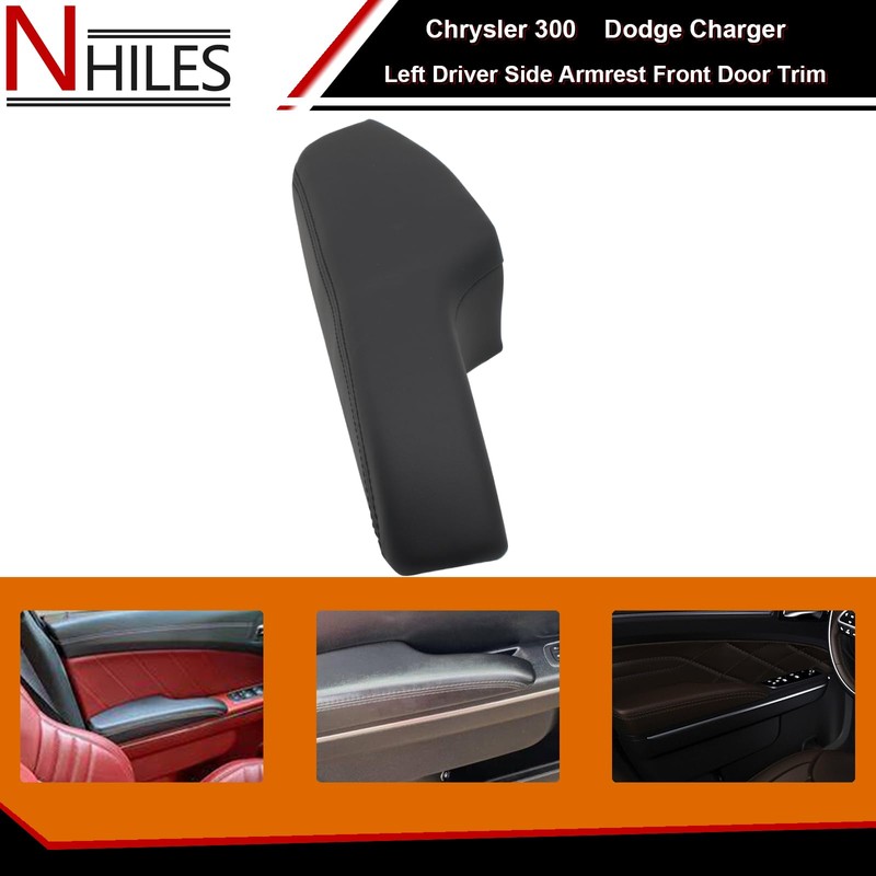 NHILES Left Driver Side Armrest Front Door Trim Compatible with