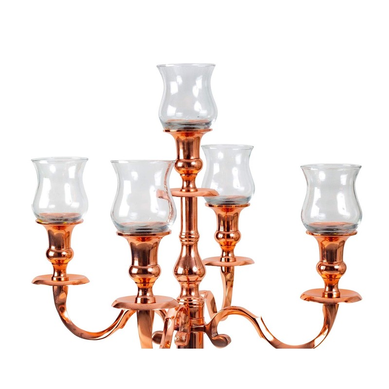 Pack of 5 Glass Inserts for Candelabra Candelabra Diameter 7