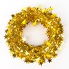 2 Packs Christmas Star Tinsel Garlands Gold Sparkly Tinsel Wire