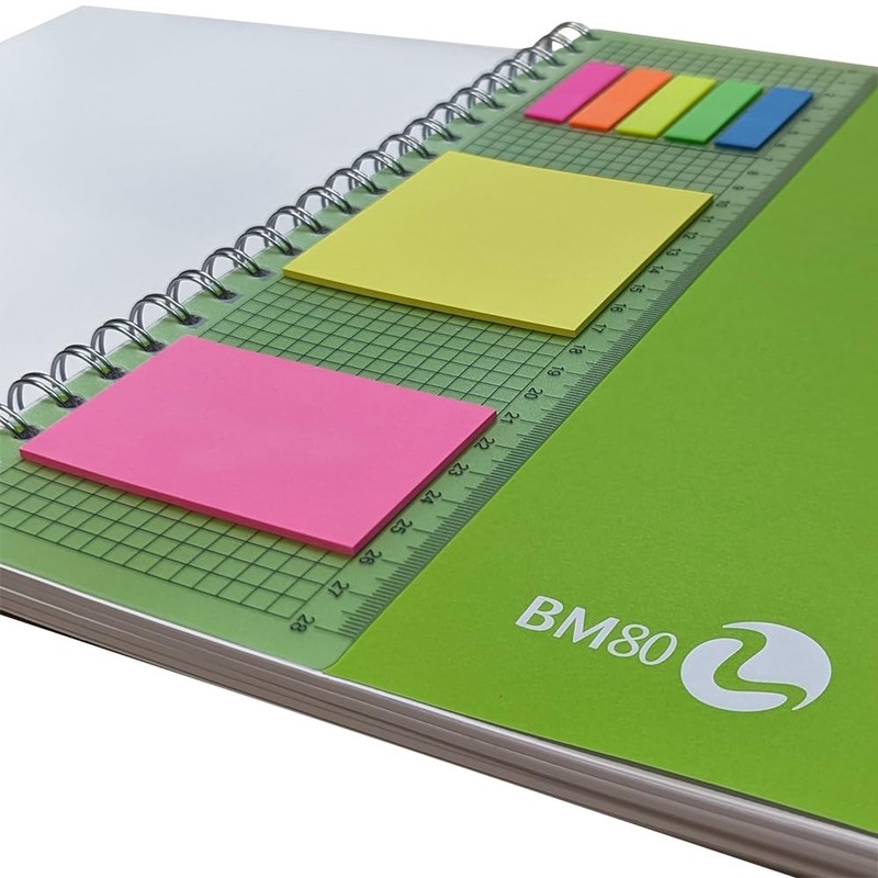 BM BeMore - Spiral notepad PPL with ruler 0121211 -