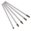 5pcs Rotary Tool Carbide Burr Set 150mm Double Grain Long