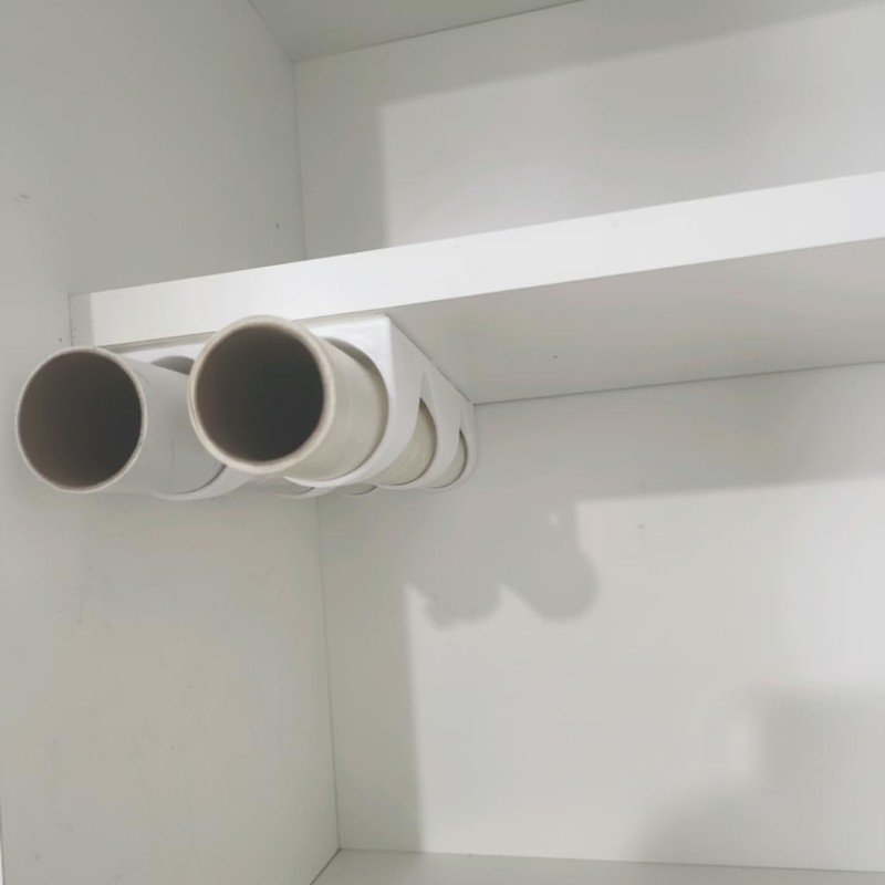 Under Cabinet Kitchen Roll Holder Organizer - Modular Wall Mounted