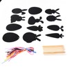 48Pcs Scratch Papers Cartoon Shapes DIY Painting Art Crafts Kit