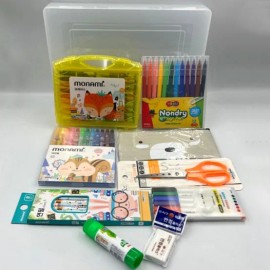 Stationery Set 10 Types for school, office and desk organization, writing planning or paper accessory, and Desk Supply, and desk