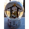 REED & BARTON Large Christmas Nativity Musical Snowglobe Snow Globe