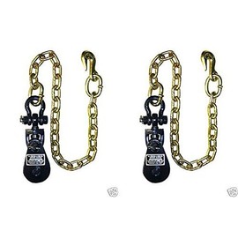 BA Products Qty. 2, 6I-2TSW30-x2 2 Ton Snatch Block with Chain for Rollback, Tow Truck, Crane, Wrecker, Equipment