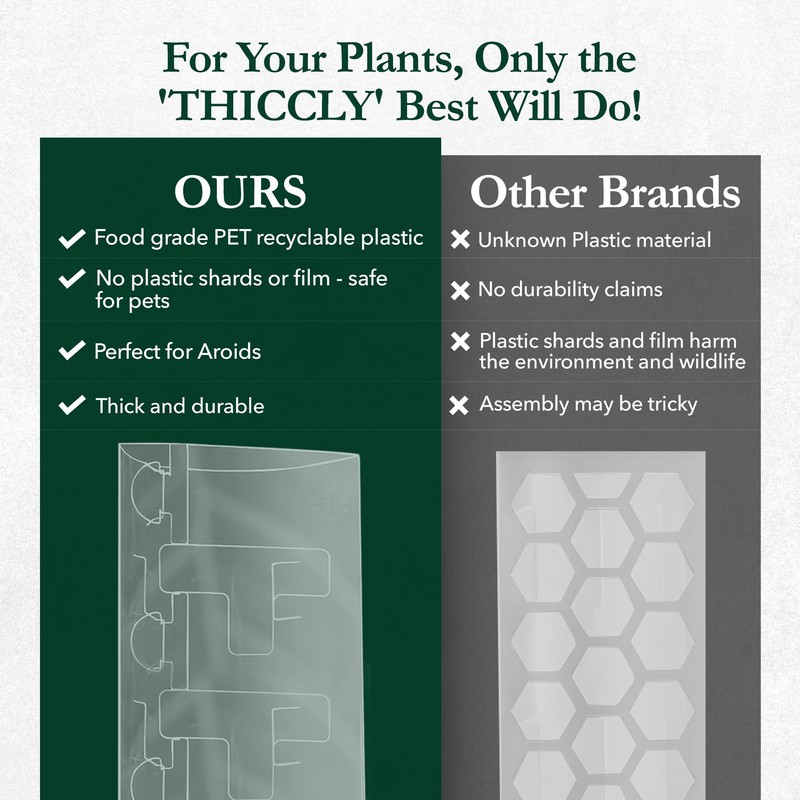 THICCLY V3 Medium GrowPole - Front Opening, Stackable Plastic Moss