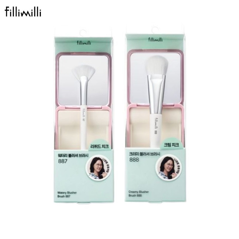 FILLIMILLI Watery Blusher Brush 887/Creamy Blusher Brush 888 With Make-up