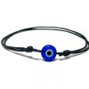 Luck Strings Men Evil Eye Black String Bracelet Blue Evil
