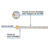Foset FGA-40X, Manguera flexible de 400cm para gas, trenzado de