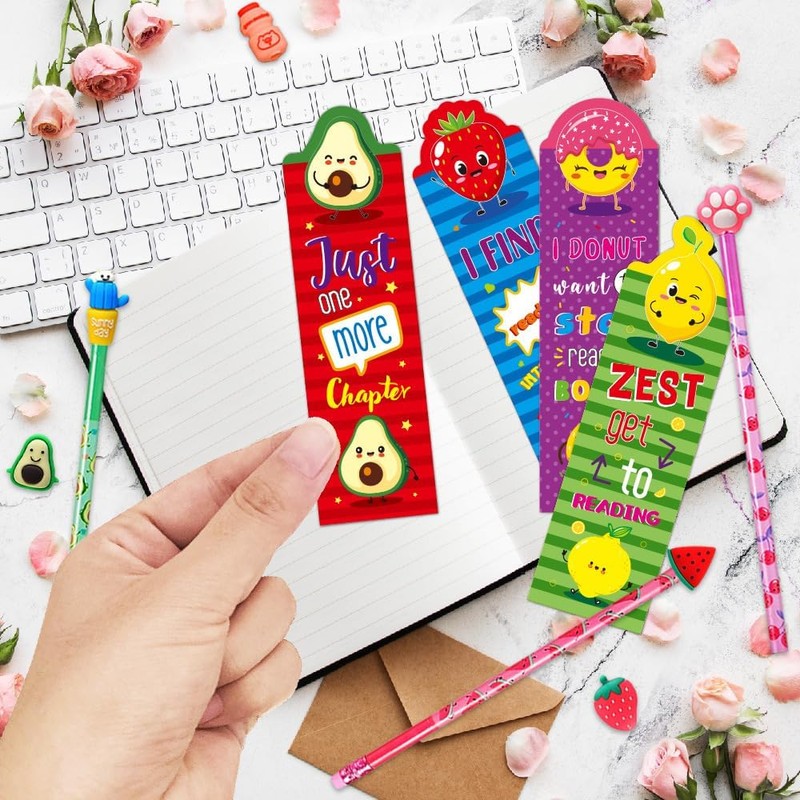ALUNME 92 scented pencils with pencil overloads and scented bookmarks