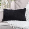 MANDIOO Cotton Knitted Decorative Lumbar Throw Pillow Covers Soft Cozy