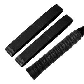 CAPASTEC Tennis Badminton Grip Tape, Set of 2, Porous, Convex Grip Tape, Shock Absorbing, Breathable, For Racquets, Wet Type, Black