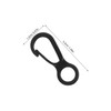 GRIRIW 50pcs Plastic Hooks: Mini 8 Shaped for Outdoor Camping
