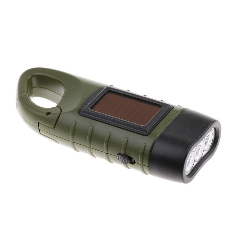 BEALIFE Portable Hand Cranked Flashlight Emergency LED Torch Light for
