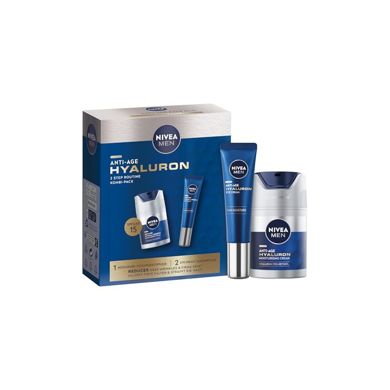 NIVEA MEN Anti-Age Hyaluron Gift Pack (2 Products), Gift Set
