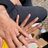 8mm Mens Tungsten Ring Grooved Rope Rings Black Wedding Band