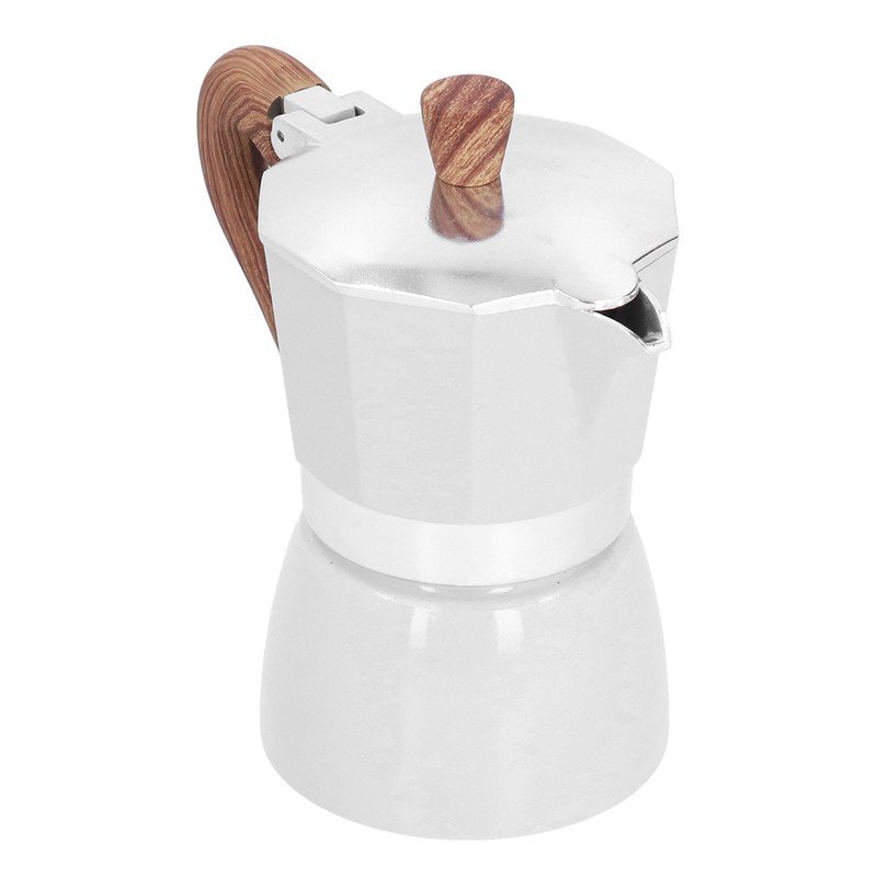 150ML Practical Aluminum Coffee Maker Octagonal Moka Coffee Pot for