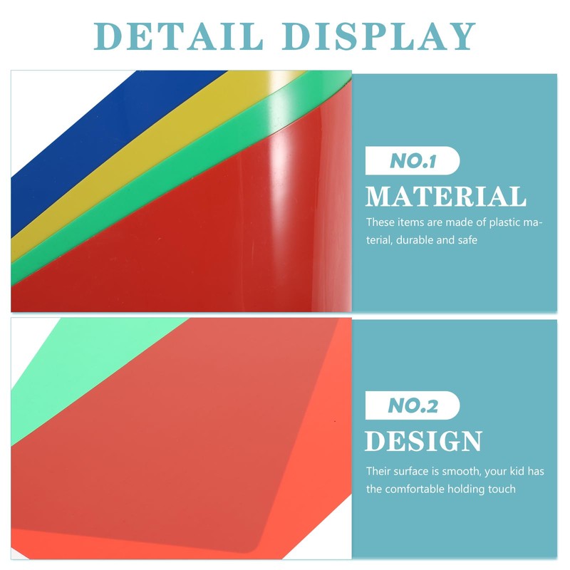 EXCEART 4pcs Clay Work Mat Plastic Nonstick Craft Board Sheets