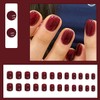 AkiliBIELY Short Press on Nails Square Red Cherry Cute Fantasy