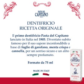 Pasta del Capitano 1905 Original Recipe Toothpaste, 75 ml