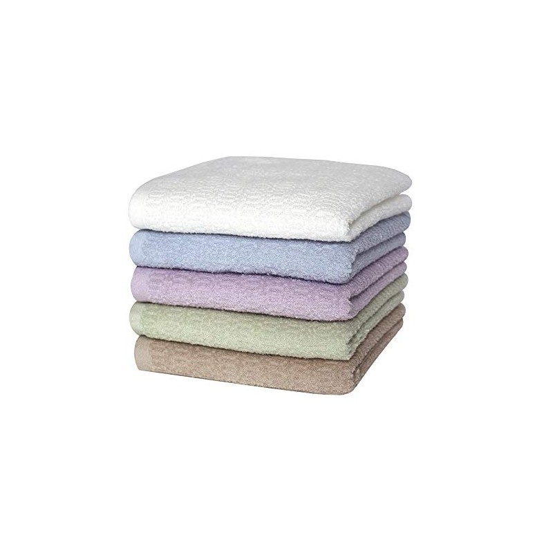 Senshu Towels, Minimal Bath Towels, Organic Cotton, Set of 5,