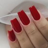AddFavor 240pcs Red Press on Nails Medium Square Fake Nails,