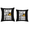 Snow Never Stands A Chance Snow Plow Throw Pillow