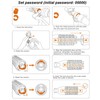 Mountain Bike Bicycle Disc Brake Lock Electric Scooter Motorcycle Coded