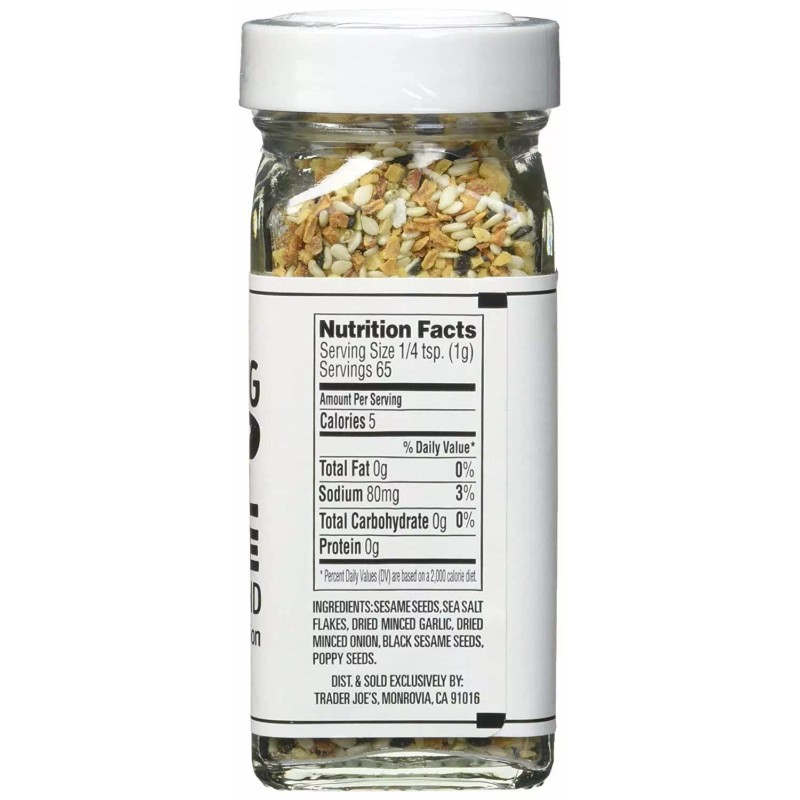 Trader Joe's Bagel Seasoning Blend with Sea Salt, Garlic, Onion