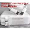 For Apple Original 87W USB-C Adapter Charger for Apple MacBook