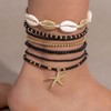 Shell Anklets Bracelet for Women Waterproof Surfer Starfish Bracelet Puka