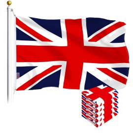 UD_UK British Flag 3x5 Ft 5-Pack Printed Polyester By G128