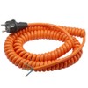 WITTKOWARE PUR Coiled Cable with Moulded Earthing Contact Plug 3G