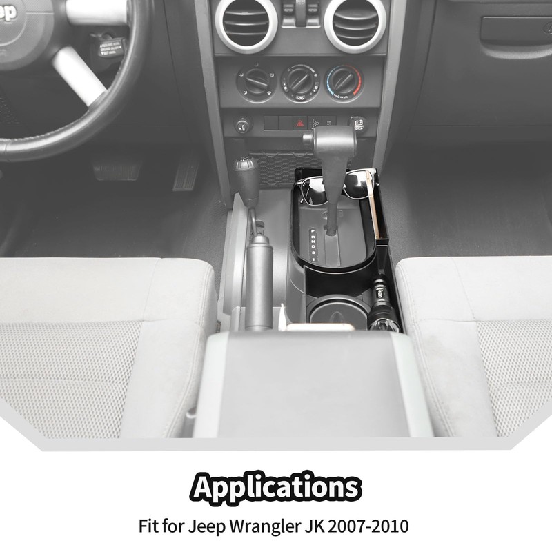 JeCar Center Console Gear Shift Storage Tray Organizer Fit for