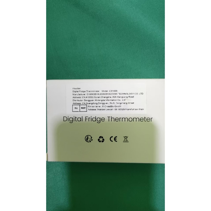 Houdian Digital Refrigerator Thermometer, Maximum/Minimum Recording Function, Waterproof Refrigerator/Freezer Thermometer