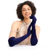 Aiphamy Women's 1920s Long Satin Opera Glove, Elbow-Length for Formal