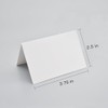 AZAZA 50 Pcs White Blank Place Cards - Textured Table