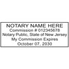 New Jersey Notary Stamp | Shiny S-854 Self Inking Stamp