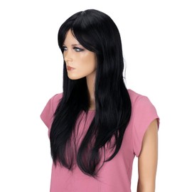 PRETTYSHOP Fashion Lady Wig Long Hair Cosplay Straight Heat-Resistant (black brown color code 3)
